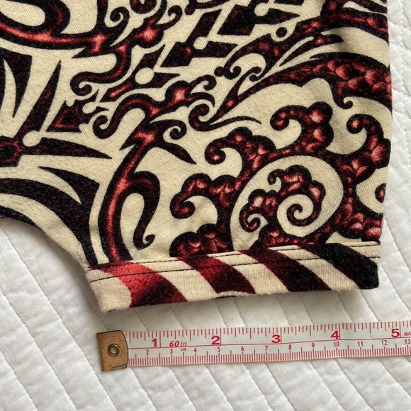 Jean Paul Gaultier 90s Vintage Tee Tattoo Skeleton T-shirt Back Slit 38 M fits S - Picture 16 of 17